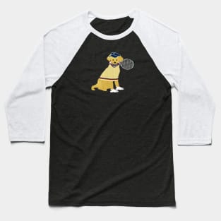 Preppy Golden Retriever Tennis Dog Baseball T-Shirt